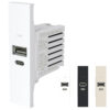 Minicarg Usb A+C Ln Alimentatore Usb Da Incasso, 12Vdc Max - 3A Max. Minicarg Usb A+C Ln - ORBIS OB140623