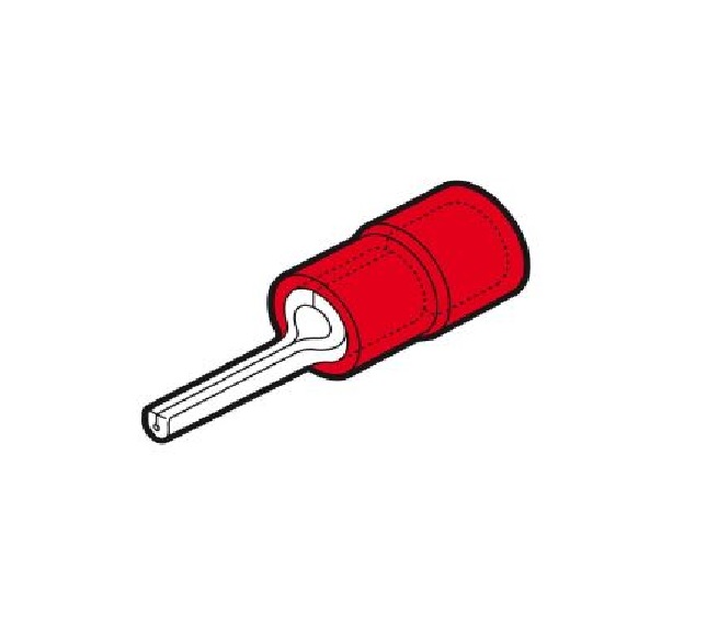 Capocorda Rosso A Puntale Tondo P=8Mm - CEMBRE RF-P8