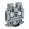 Mini Morsetto A Vite Passante Ad Un Piano, 4Mm², Grigio - CABUR RP300GR