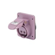 Presa Fissa da incasso a 10° IP44 2P 32A 20-25v 50-60hz. Viola - GEWISS GW62274