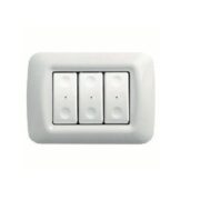 Pulsantiera Comandi A Radiofrequenza Placca Top System 3 Canali Bianco Nuvola - GEWISS GW20993