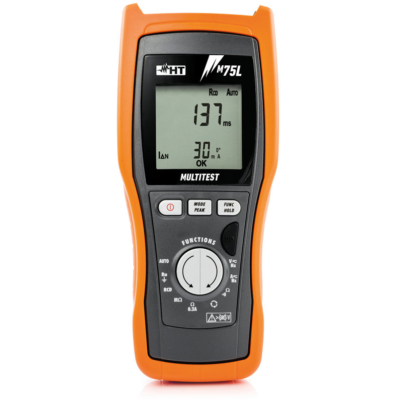 Strumento Per Verifiche Di Sicurezza Cei 64-8 Con Funzioni Multimetro Trms M75L - HT ITALIA HV00075L