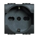 Living International Presa 2P+T 16A 250 Va.c, Bipasso e Shuko - BTICINO L4140/16-