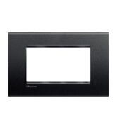 Placca Quadra Living Light 4 Moduli, in Tecnopolimero, Colore Antracite - BTICINO LNA4804AR