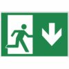 Cartello Freccia In Basso Emergenza 200x140x30 - VARIO CAR-EMER