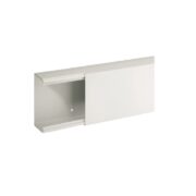 TA-EN 100x60 W Canalina porta cavi a base piana, Bianco (2 ML) - BOCCHIOTTI B01832