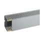 T1-EN 60x80 G Canaletta con coestruso morbido modulo 10 feritoia 4, Grigio (2 METRI) - BOCCHIOTTI B02584