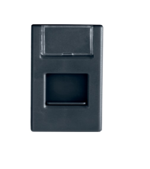 Adattatore Per Connettori Rj45 Pepita Nero Amp Bk - BOCCHIOTTI B02864