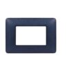 Placca 3 Moduli Colore Blu Mercurio Materiale Tecnopolimero - BTICINO AM4803TBM