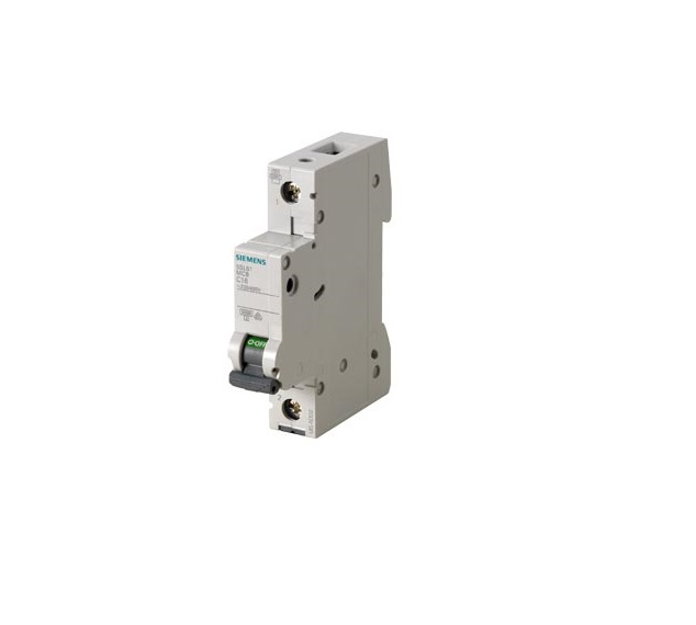 Interruttore Magnetotermico 400V 6kA, a 2 poli C, 16A esecuzione Italia - SIEMENS 5SL61027BB