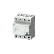 Interruttore Differenziale, A 4 Poli, Tipo B, Con Breve Ritardo, In: 25 A, 300 Ma, Un Ac: 400 V - SIEMENS 5SV36424