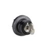 Testa Commutatore Ø29Mm Plastica Ghiera Cromata Leva Nera Chiave Ronis 8R1 - SCHNEIDER KBA1S