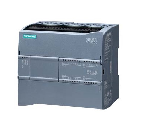 Simatic S7-1200, Cpu 1214C, Cpu Compatta, Dc/Dc/Relè, I/O Onboard: 14 Di Dc 24 V; 10 Do Relè 2A; 2 Ai 0-10V Dc - SIEMENS 6ES72141HG400XB0