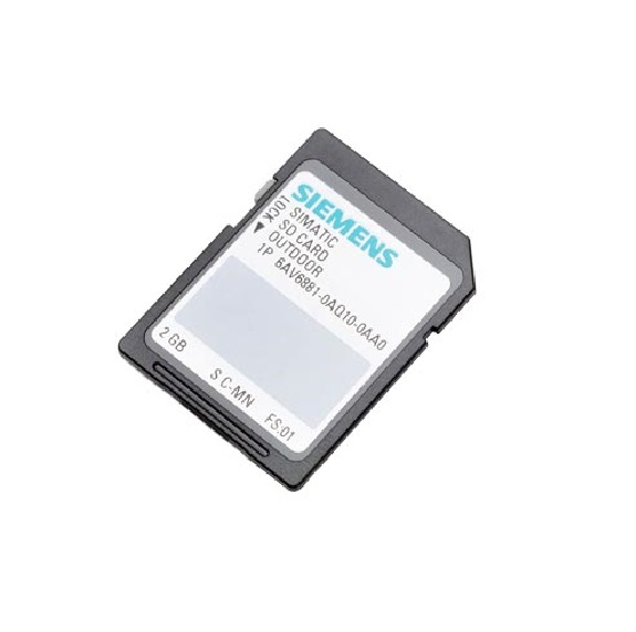 Scheda Simatic SD Outdoor 2 GB, Secure Digital Card, Per uso esterno ed interno, utilizzabile con TIA V16 o superiore - SIEMENS 6AV68810AQ100AA0