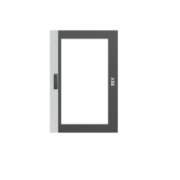 Porta Vetro, 1242 mm x 809 mm x 250 mm, IP55 - ABB Q855G812