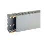 T1-EN 100x60 G Canaletta con coestruso morbido modulo 10 feritoia 4, Grigio (2 METRI) - BOCCHIOTTI B00840
