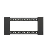 Placca Living Now 6 Moduli, Nero, in plastica - BTICINO KA4806KG