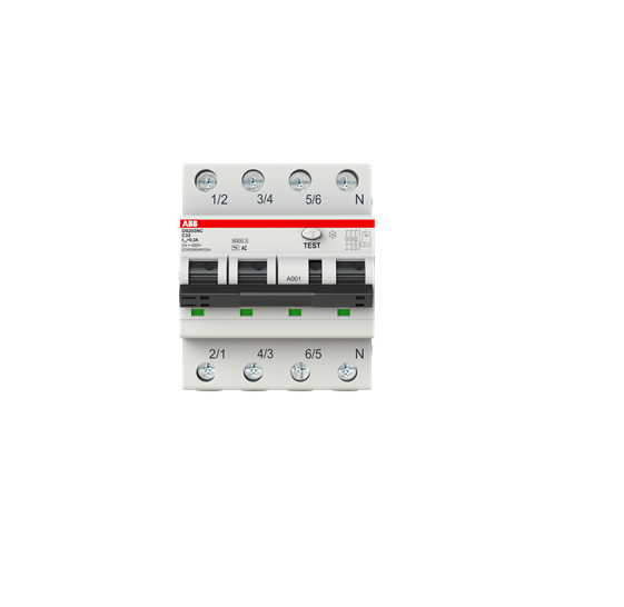 Interruttore Differenziale Magnetotermico Ds203Nc 6 Ka 3P+N Acc32 300Ma - ABB DS3NC32AC300