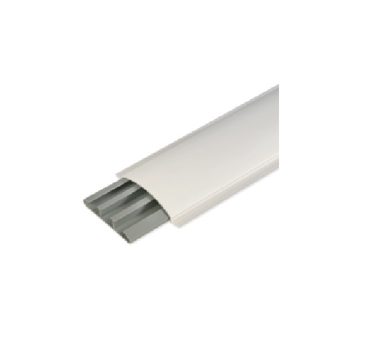 CSP-N 75x17 W Canalina soprapavimento 3 scomparti, Bianco (2 ML) - BOCCHIOTTI B01331
