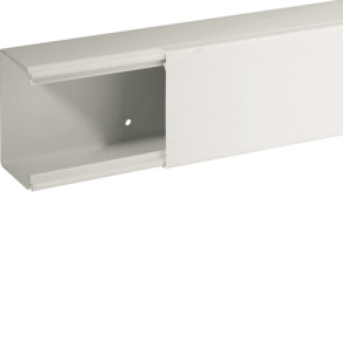 TA-EN 80x60 W Canale porta cavi a base piana, Bianco (2 ML) - BOCCHIOTTI B01830