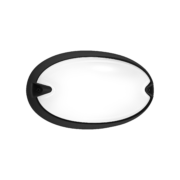 Plafoniera Bianca E27 Ip55 A Soffitto E Parete Chip Ovale 25 Nera - PERFORMANCE IN LIGHTING 05702