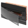 Centralino Da Arredo Da Incasso Predisposto Per Alloggiamento Morsettiere 330X218X25 Nero Toner 12 +1 Moduli - GEWISS GW40229TN