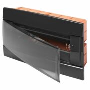 Centralino Da Arredo Da Incasso Predisposto Per Alloggiamento Morsettiere 330X218X25 Nero Toner 12 +1 Moduli - GEWISS GW40229TN