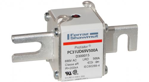 Protistor Taglia 31 aR, 690VAC (IEC) / 700VAC (UL) - MERSEN PC31UD69V500A