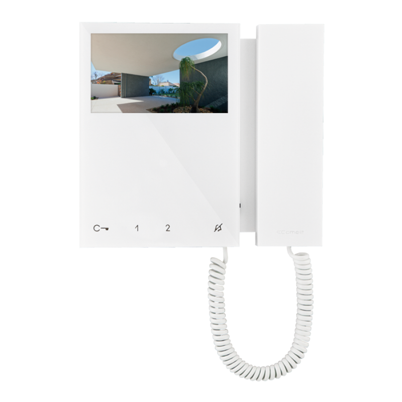 Videocitofono Mini con cornetta Simplebus 2, Schermo colori da 4.3" / 16:9 - COMELIT 6701W
