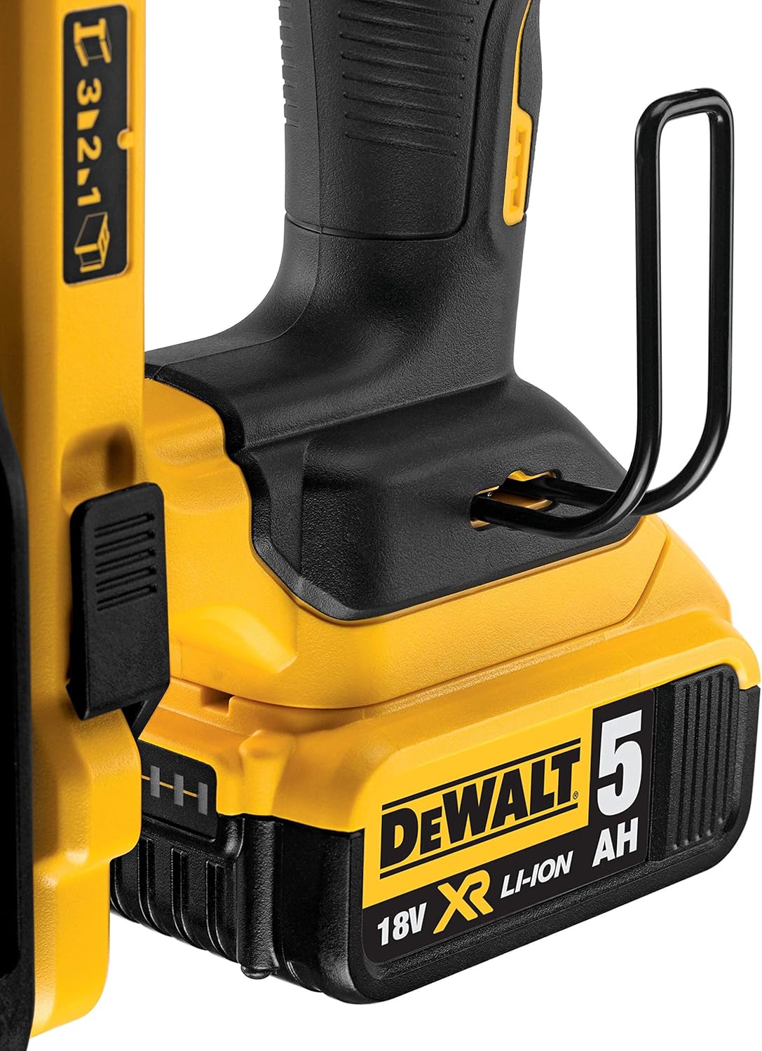 Chiodatrice per calcestruzzo senza spazzole XR 18V Li-Ion 5Ah, Nero/Giallo, Motore Brushless - DEWALT DCN890P2-QW