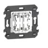 Comando Doppio Luci Wireless 2 Moduli Led Integrato Living Now - BTICINO K4003DCW