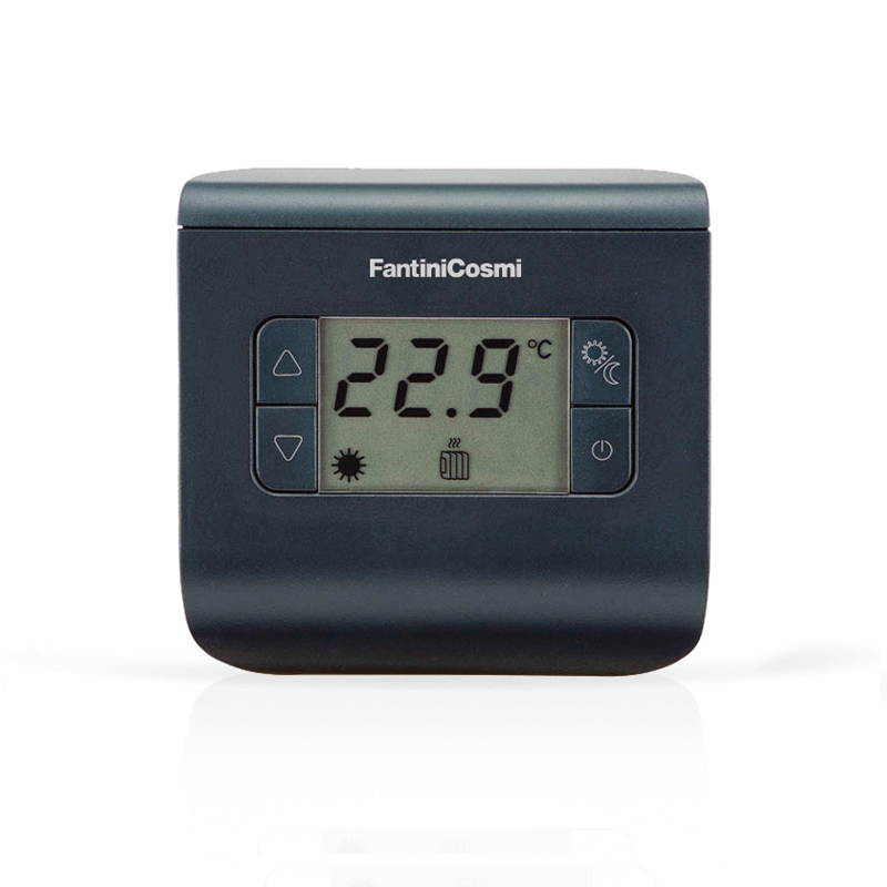 Termostato Digitale Ambiente a batterie, 3 temperature, antracite - FANTINI COSMI CH112