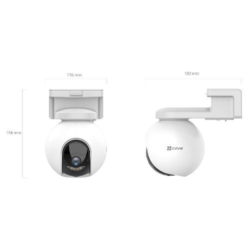 Ezviz Videocamera sorveglianza HB8, a batteria, 2K, White - HIKVISION 303102252