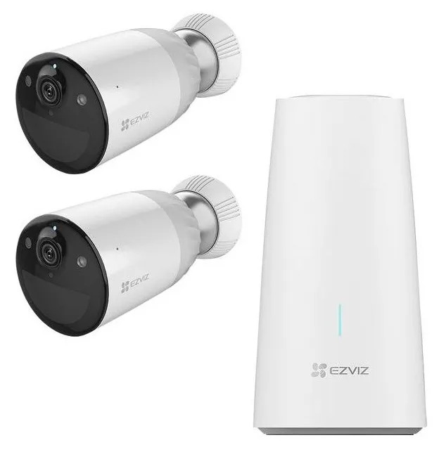 EZVIZ BC1-B2 Telecamera di sorveglianza, kit di 2 telecamere + base, WLAN, Wi-Fi 2,4 GHz - HIKVISION 306500102