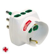 Antibatterico adattatore per presa di corrente Tipo L (IT) Bianco - FANTON 82240AB