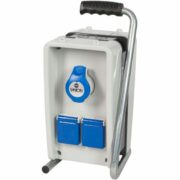 Quadro EOLO IP44 4 prese, 2 protezioni, con cavo e supporto, Cavo 2 m. 3G2,5 H07RN-F, 3kW - FANTON 74304