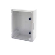 Quadro Stagno Porta Trasparente Munita Di Serratura Gwplast 120 396X474X160 Ip55 Grigio Ral 7035 - GEWISS GW44821