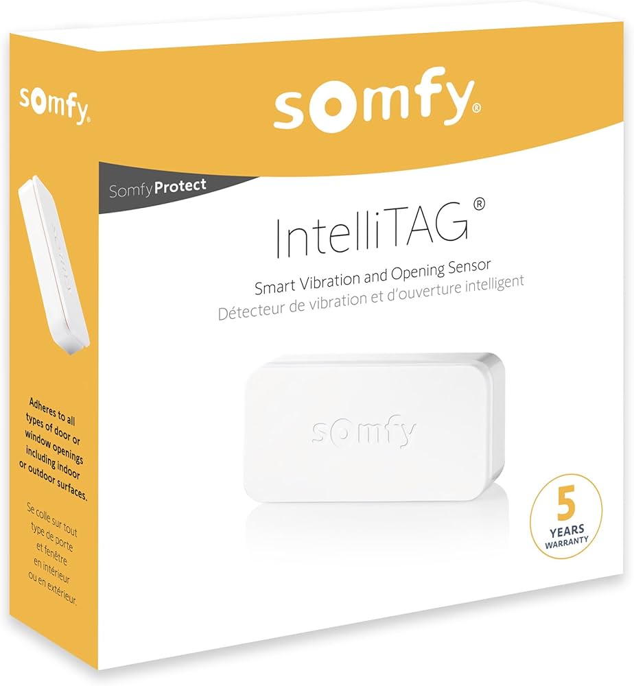 Somfy Intellitag Sensore Rilevatore Di Vibrazioni Autoschermato Per Interni O Esterni Compatibile Somfy Uno (+) E Somfy Home Alarm (Avanzato) - BFT 2401487