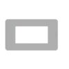 Placca Cover Serie Matixgo 4 Moduli Grigio Materiale Tecnopolimero - BTICINO JA4804JG
