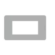 Placca Cover Serie Matixgo 4 Moduli Grigio Materiale Tecnopolimero - BTICINO JA4804JG