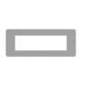 Placca Cover Serie Matixgo 7 Moduli Grigio Materiale Tecnopolimero - BTICINO JA4807JG