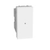 Interruttore Assiale MatixGo 1P 10 Ax 250 Va.C. Illuminabile Led Ln4743/230T, Ln4743/12T, H4743/230B, H4743/12B 1 Modulo Bianco - BTICINO JW4051