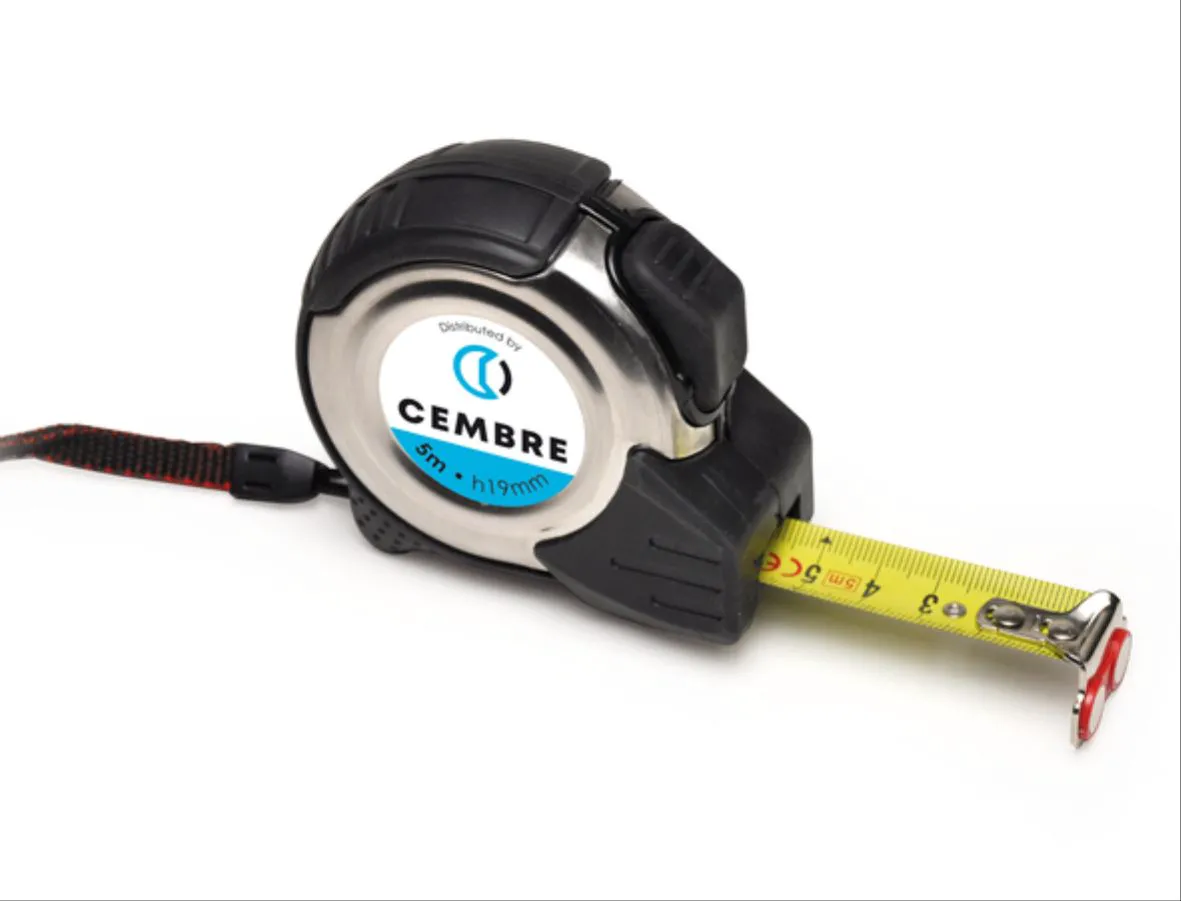 Flessometro Professionale Tecnico Ergonomico Metallico Lunghezza 5 Metri - CEMBRE FLS5