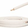 Tubo Rame Isolato Impianto Climatizzazione, Sistemi Raffreddamento, 3/8'', Diametro 9, Bianco, 1 Metro - MC ELETTRICI TUB38080