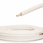 Tubo Rame Isolato Impianto Climatizzazione, Sistemi Raffreddamento, 3/8'', Diametro 9, Bianco, 1 Metro - MC ELETTRICI TUB38080