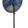 Hyundai Ventilatore Industriale a Pianta Diametro 75cm, 300W, Altezza Max 200 cm - MC ELETTRICI 75710