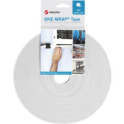 Fissaggio di VELCRO 25m x 20mm Tessuto/Polypropylene Bianco - MC ELETTRICI VEL-OW64139