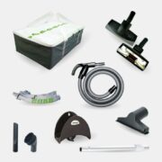 Enke Kit Accessori per Pulizia Aspirazione Centralizzata Completo Tubo 7 Metri - MC ELETTRICI APK24E.7