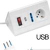 Multipresa Da Tavolo Bianca Pr Univ+Bip+Usb - MC ELETTRICI 31561