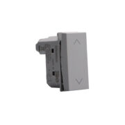 Pulsante doppio interbloccato MatixGO 1modulo 10A, grigio - BTICINO JG4037N